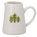 Mini ceramic jug with Christmas tree design