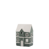 Ceramic House for Tealight in Teal