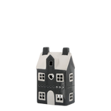 Ceramic House for Tealight in Charcoal