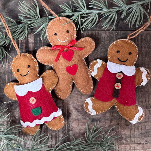 Felt Gingerbread Decs