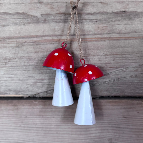 Hanging Tin Toadstools