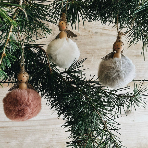 Fluffy Angel Tree Decorations
