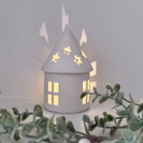 White Round LED House