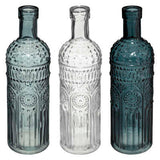 Assorted Pretty Coloured Glass Bottles