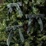 Velvet Bow Decoration in Green