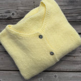 Cropped Sleeve Mohair Cardigan