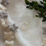 Brass Wire Circle Necklace