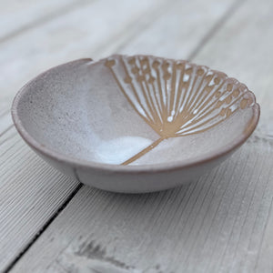 White Seedhead Bowl