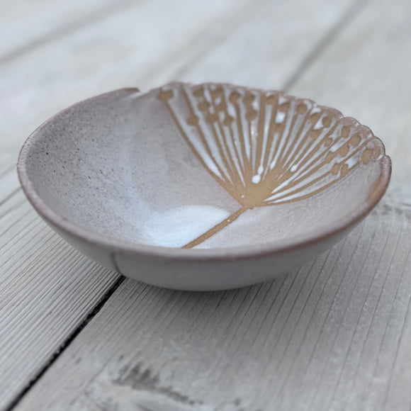 White Seedhead Bowl