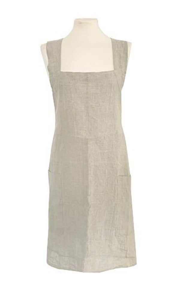 Pure Linen Crossover Apron