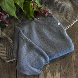 Cropped Sleeve Mohair Cardigan