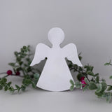 White Wooden Standing Angel