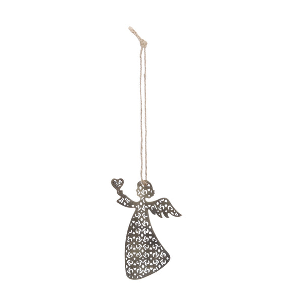 Brass Cutout Angel Tree Decoration