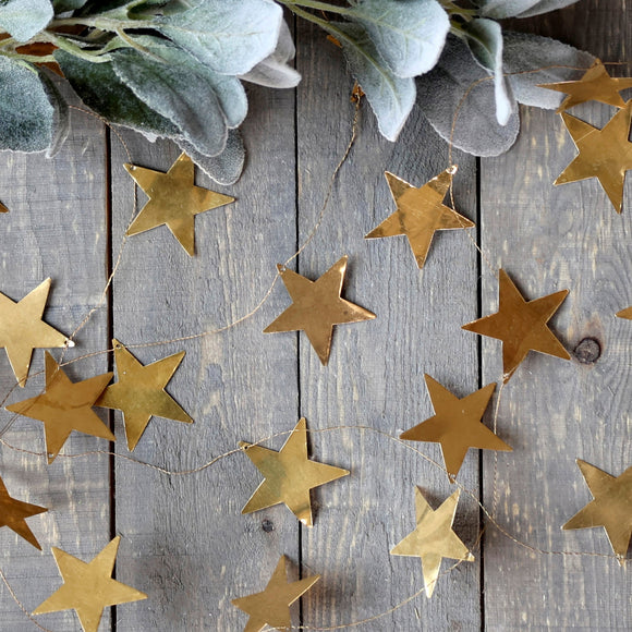 Brass Star Garland