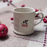 Mini Ceramic Mug with Plum Pudding