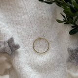 Brass Wire Circle Necklace