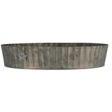 Grooved Round Zinc Tray With Star