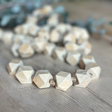 Wooden Geometric Beaded Garland