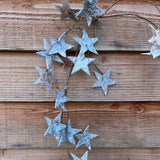 Rustic Glitter Star Garland