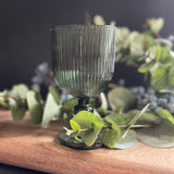 Ridged White Wine Glass - Forest