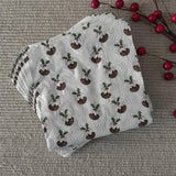 Pack of Christmas pudding paper napkins