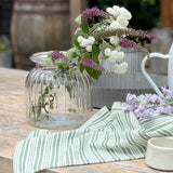 Clear Glass Hurricane Vase
