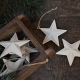 White Enamel Hanging Star