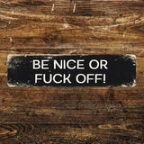 Sweary Signs 20 x 5 cm