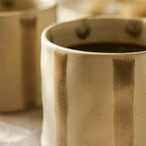 Stoneware Stripe Mug - Truffle