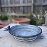 Round Zinc Tray with Birds