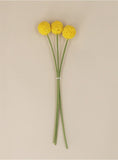 Billy Buttons Faux Stems - 3 bunch