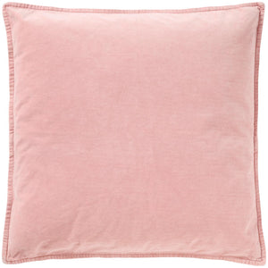 Velvet Cushion in Shell Pink