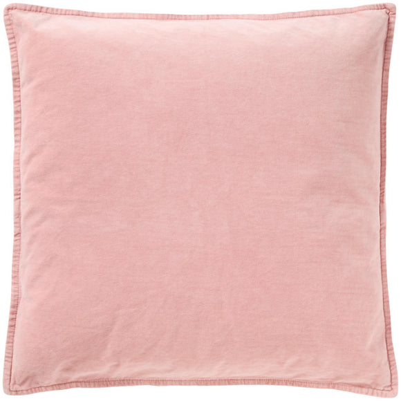 Velvet Cushion in Shell Pink