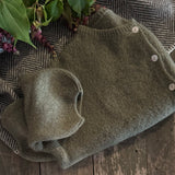 Cropped Sleeve Mohair Cardigan