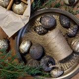Embossed Iron Tray in Bronze
