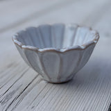 Mini White Fluted Bowl