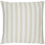 Green & White Stripe Cotton Cushion 60 x60 cm