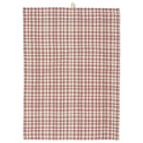 Dusty Mauve Gingham Cotton Teatowel