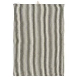 Black & Natural Stripe Cotton Teatowel