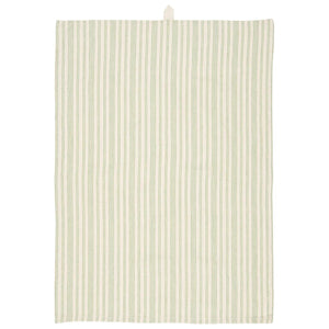Green Stripe Cotton Teatowel