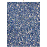 Natural & Blue Floral Teatowel