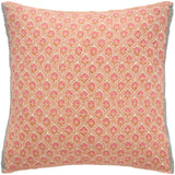 Coral Print Square Cushion