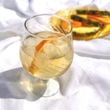 Etched Short Stem Glass