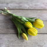 Faux Tulip Bunch - Yellow