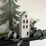Tall Ceramic LED House