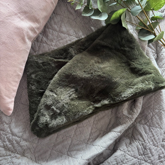 Faux Fur Snood Olive