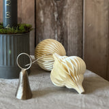 Honeycomb Baubles in White