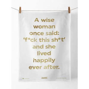 A Wise Woman - Funny Teatowel