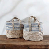 Blue, Grey and Natural Baskets