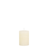 Rustic Pillar Candles in Cream